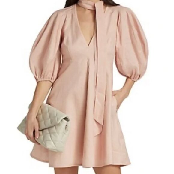 Zimmerman Dancer Day Linen Mini Dress Sz 1 (US 6) - Picture 2 of 5